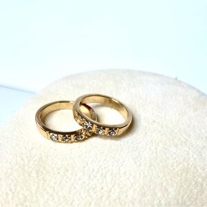 Elegant Gold Ring Set